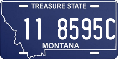 MT license plate 118595C