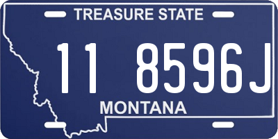 MT license plate 118596J