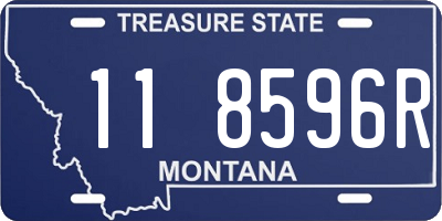 MT license plate 118596R