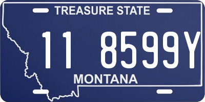 MT license plate 118599Y