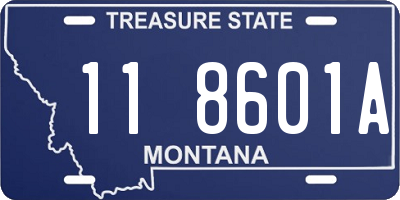 MT license plate 118601A