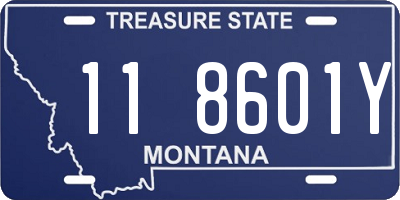 MT license plate 118601Y