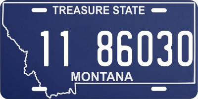 MT license plate 118603O