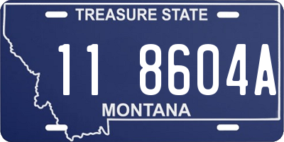 MT license plate 118604A