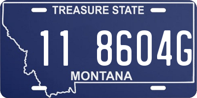 MT license plate 118604G