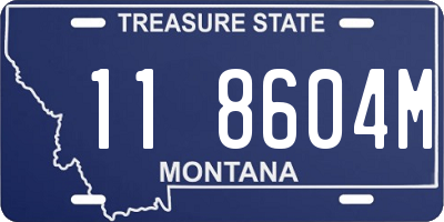 MT license plate 118604M