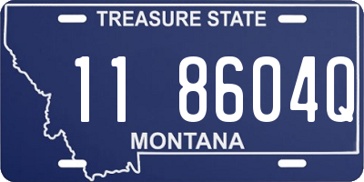 MT license plate 118604Q