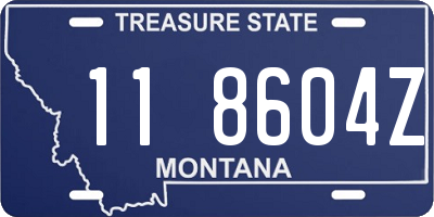 MT license plate 118604Z