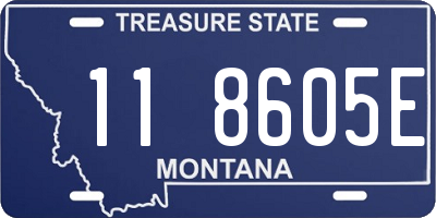 MT license plate 118605E