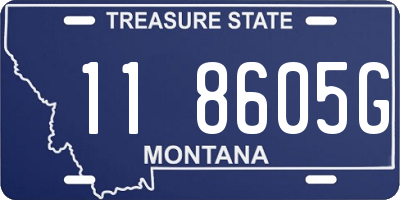 MT license plate 118605G