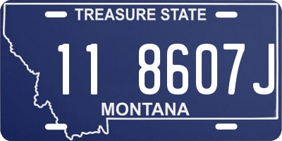 MT license plate 118607J