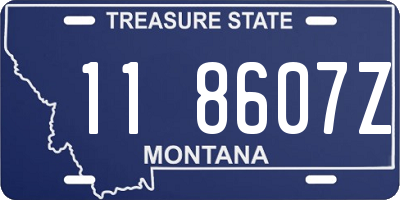 MT license plate 118607Z