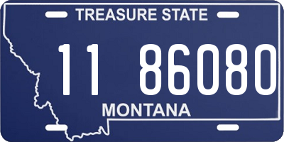 MT license plate 118608O