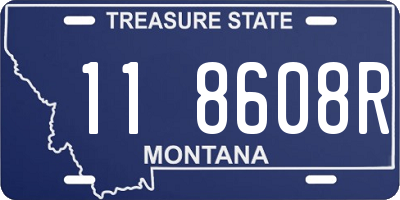 MT license plate 118608R