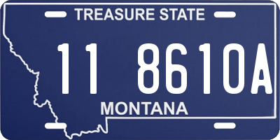 MT license plate 118610A