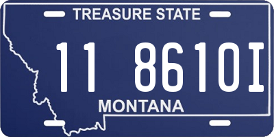 MT license plate 118610I