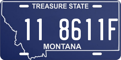MT license plate 118611F