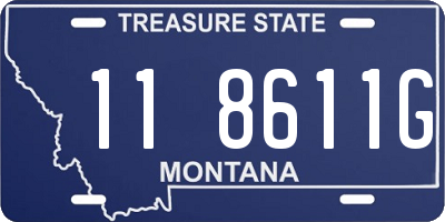 MT license plate 118611G