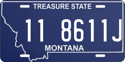 MT license plate 118611J