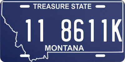 MT license plate 118611K
