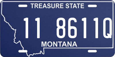 MT license plate 118611Q