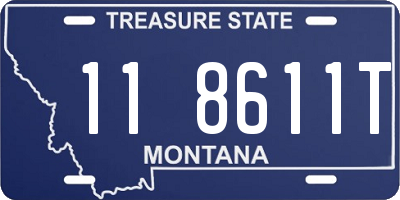 MT license plate 118611T