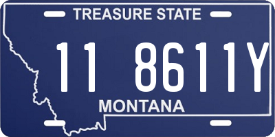 MT license plate 118611Y