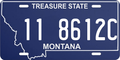 MT license plate 118612C
