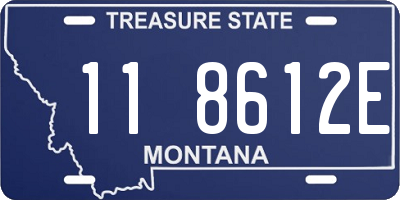 MT license plate 118612E