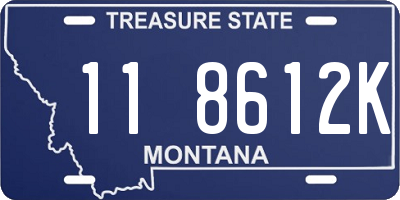 MT license plate 118612K