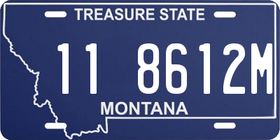 MT license plate 118612M