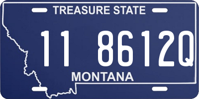 MT license plate 118612Q