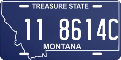 MT license plate 118614C