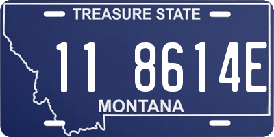 MT license plate 118614E