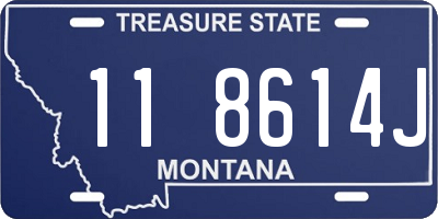 MT license plate 118614J