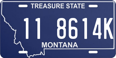 MT license plate 118614K