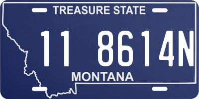 MT license plate 118614N