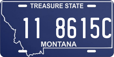 MT license plate 118615C