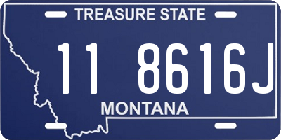 MT license plate 118616J