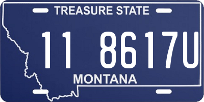 MT license plate 118617U