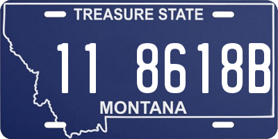 MT license plate 118618B