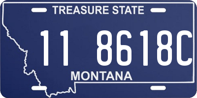 MT license plate 118618C