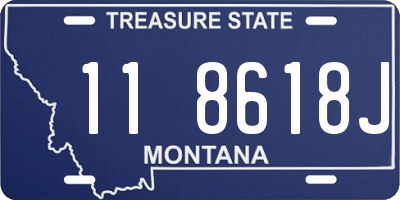 MT license plate 118618J