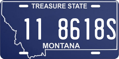 MT license plate 118618S