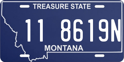 MT license plate 118619N