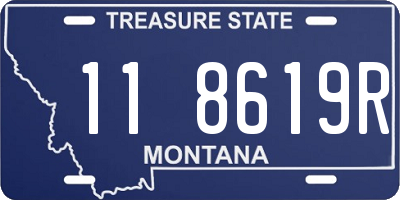 MT license plate 118619R