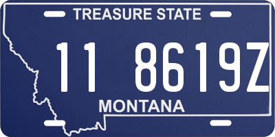 MT license plate 118619Z