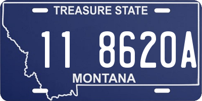 MT license plate 118620A