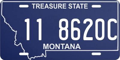 MT license plate 118620C