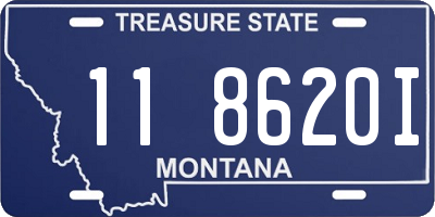 MT license plate 118620I